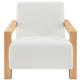 Fitzroy Boucle Upholstered Accent Arm Chair Ivory - 903094