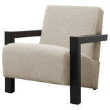 Fitzroy Boucle Upholstered Accent Arm Chair Latte - 903095