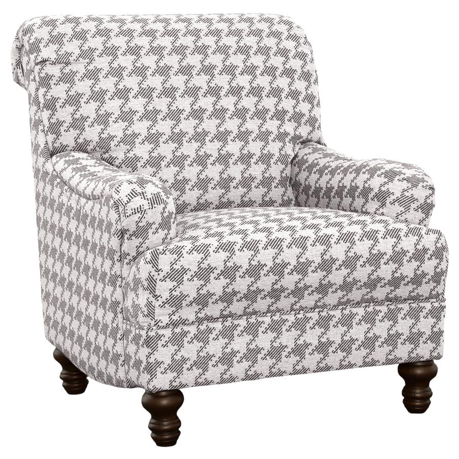 Glenn Upholstered English Arm Accent Chair Grey - 903096
