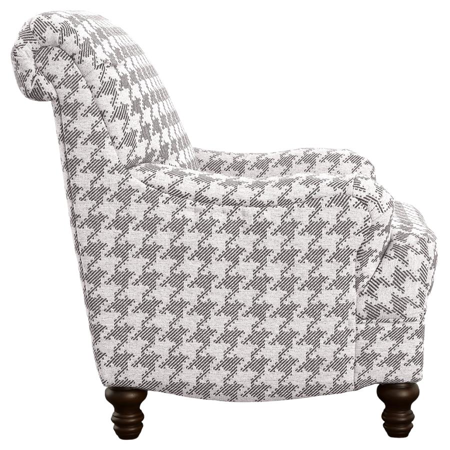 Glenn Upholstered English Arm Accent Chair Grey - 903096