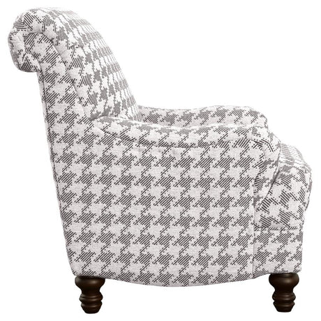 Glenn Upholstered English Arm Accent Chair Grey - 903096