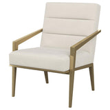 Kirra Upholstered Metal Arm Accent Chair Cream - 903143
