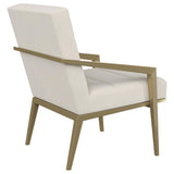 Kirra Upholstered Metal Arm Accent Chair Cream - 903143