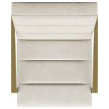 Kirra Upholstered Metal Arm Accent Chair Cream - 903143