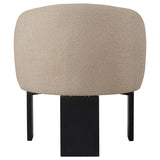 Valdez Boucle Upholstered Barrel Back Accent Chair Beige - 903165