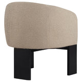 Valdez Boucle Upholstered Barrel Back Accent Chair Beige - 903165