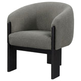 Valdez Boucle Upholstered Barrel Back Accent Chair Brown - 903166