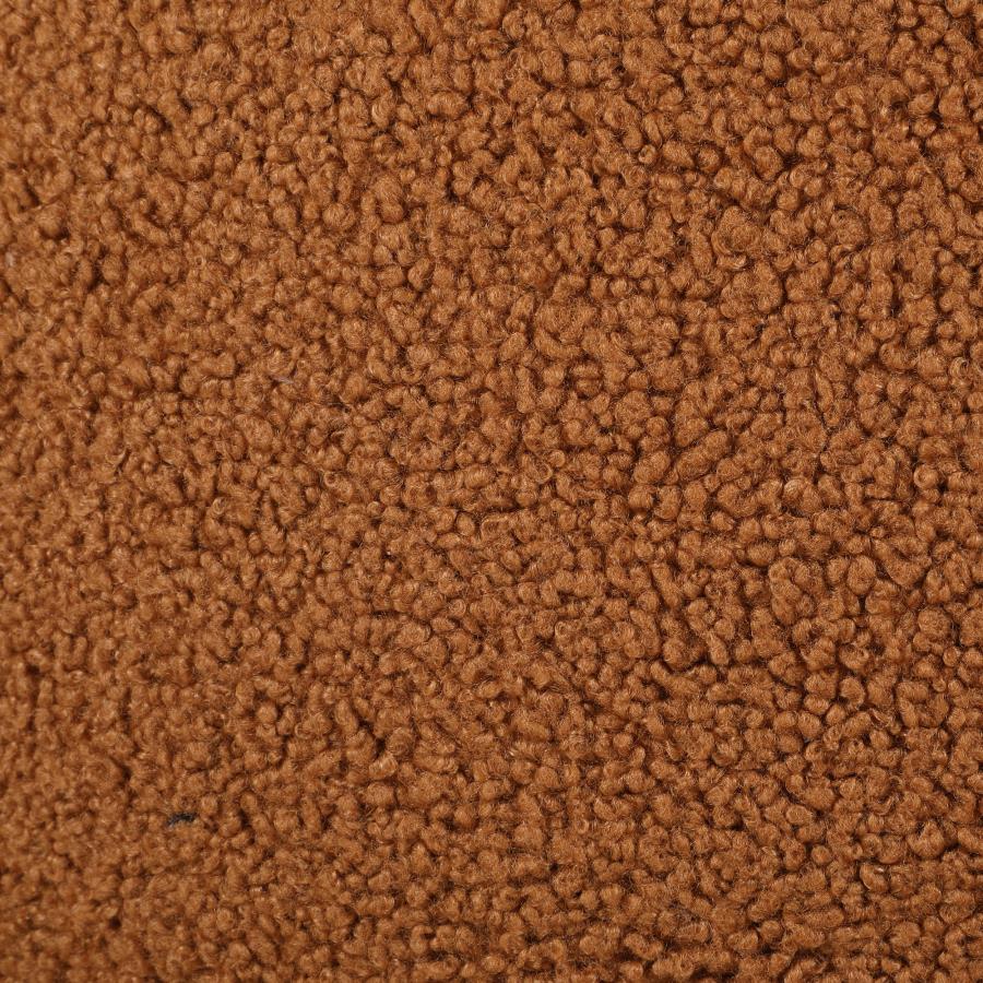 Zonie Boucle Upholstered Barrel Back Accent Chair Orange - 903167