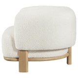 Lawler Upholstered Barrel Back Accent Chair Ivory - 903169