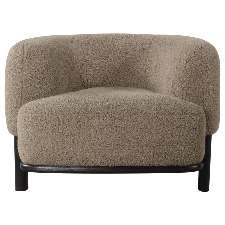 Lawler Upholstered Barrel Back Accent Chair Mushroom - 903170