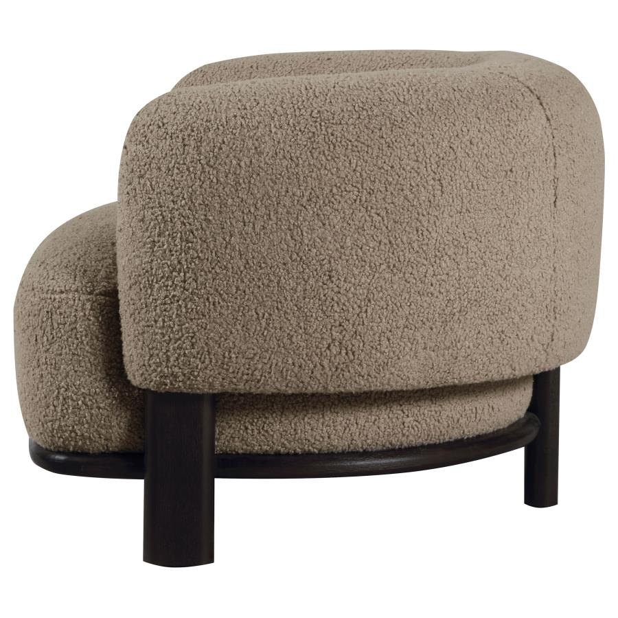 Lawler Upholstered Barrel Back Accent Chair Mushroom - 903170