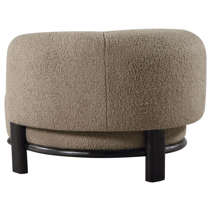 Lawler Upholstered Barrel Back Accent Chair Mushroom - 903170