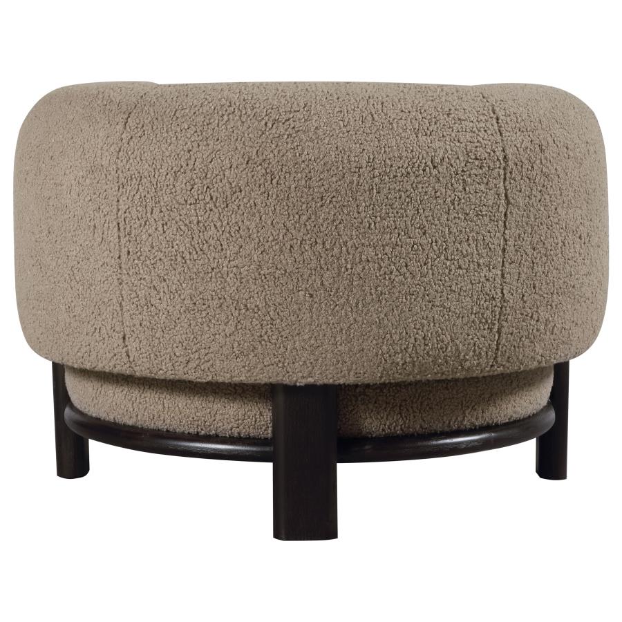 Lawler Upholstered Barrel Back Accent Chair Mushroom - 903170
