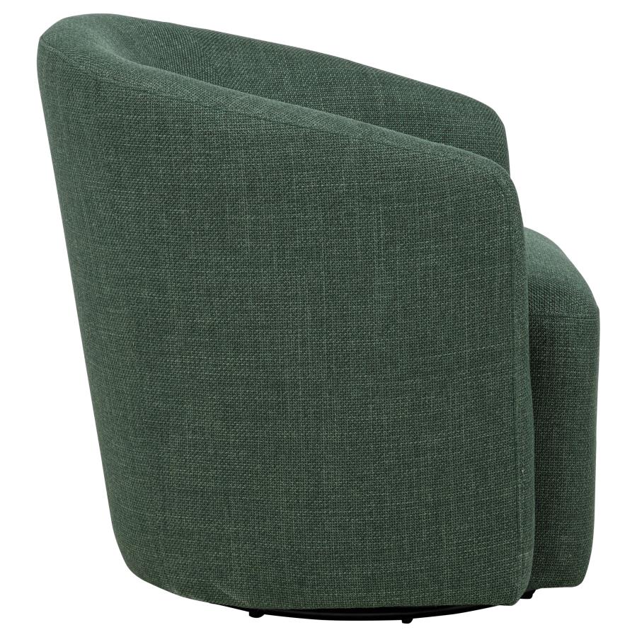 Mossbrook Fabric Upholstered Swivel Accent Chair Green - 903222