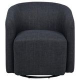 Mossbrook Fabric Upholstered Swivel Accent Chair Anthracite - 903223