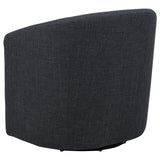 Mossbrook Fabric Upholstered Swivel Accent Chair Anthracite - 903223