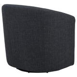 Mossbrook Fabric Upholstered Swivel Accent Chair Anthracite - 903223