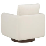 Iris Fabric Upholstered Swivel Accent Chair Ivory - 903255