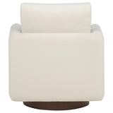 Iris Fabric Upholstered Swivel Accent Chair Ivory - 903255