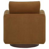 Iris Fabric Upholstered Swivel Accent Chair Rust - 903256