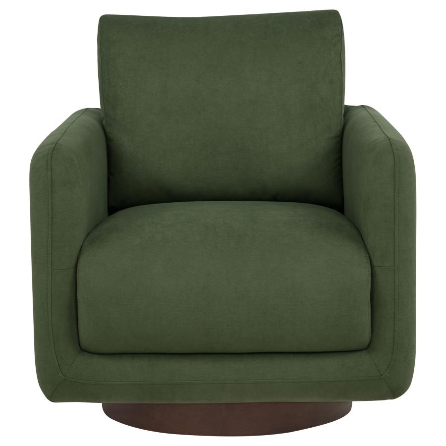 Iris Fabric Upholstered Swivel Accent Chair Matcha - 903257