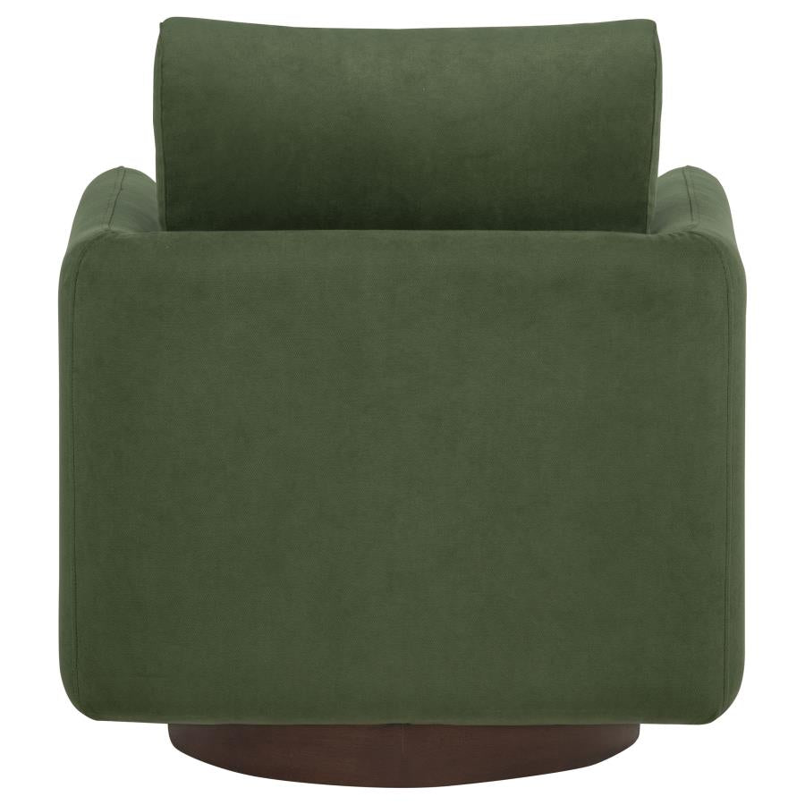 Iris Fabric Upholstered Swivel Accent Chair Matcha - 903257