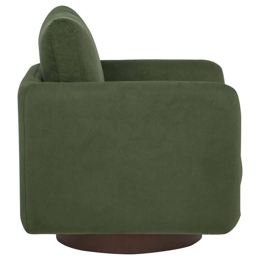 Iris Fabric Upholstered Swivel Accent Chair Matcha - 903257