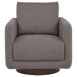 Iris Fabric Upholstered Swivel Accent Chair Stone - 903258