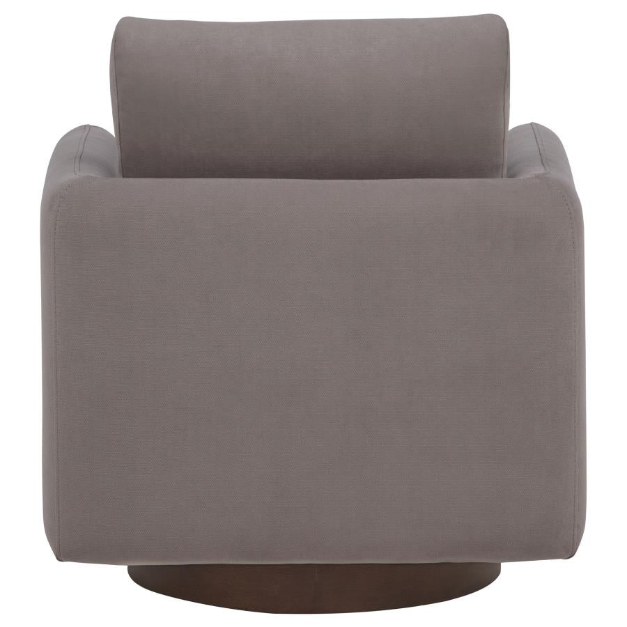 Iris Fabric Upholstered Swivel Accent Chair Stone - 903258