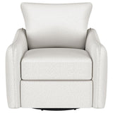 Madia Upholstered Sloped Arm Swivel Glider Chair Vanilla - 903391