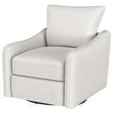 Madia Upholstered Sloped Arm Swivel Glider Chair Vanilla - 903391
