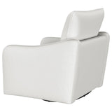 Madia Upholstered Sloped Arm Swivel Glider Chair Vanilla - 903391