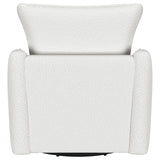 Madia Upholstered Sloped Arm Swivel Glider Chair Vanilla - 903391