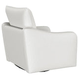 Madia Upholstered Sloped Arm Swivel Glider Chair Vanilla - 903391