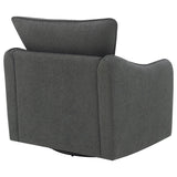 Madia Upholstered Sloped Arm Swivel Glider Chair Charcoal - 903393