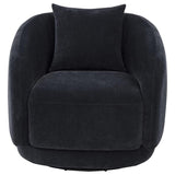 Arnaud Chenille Upholstered Swivel Accent Chair Navy - 903487