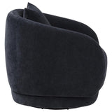 Arnaud Chenille Upholstered Swivel Accent Chair Navy - 903487