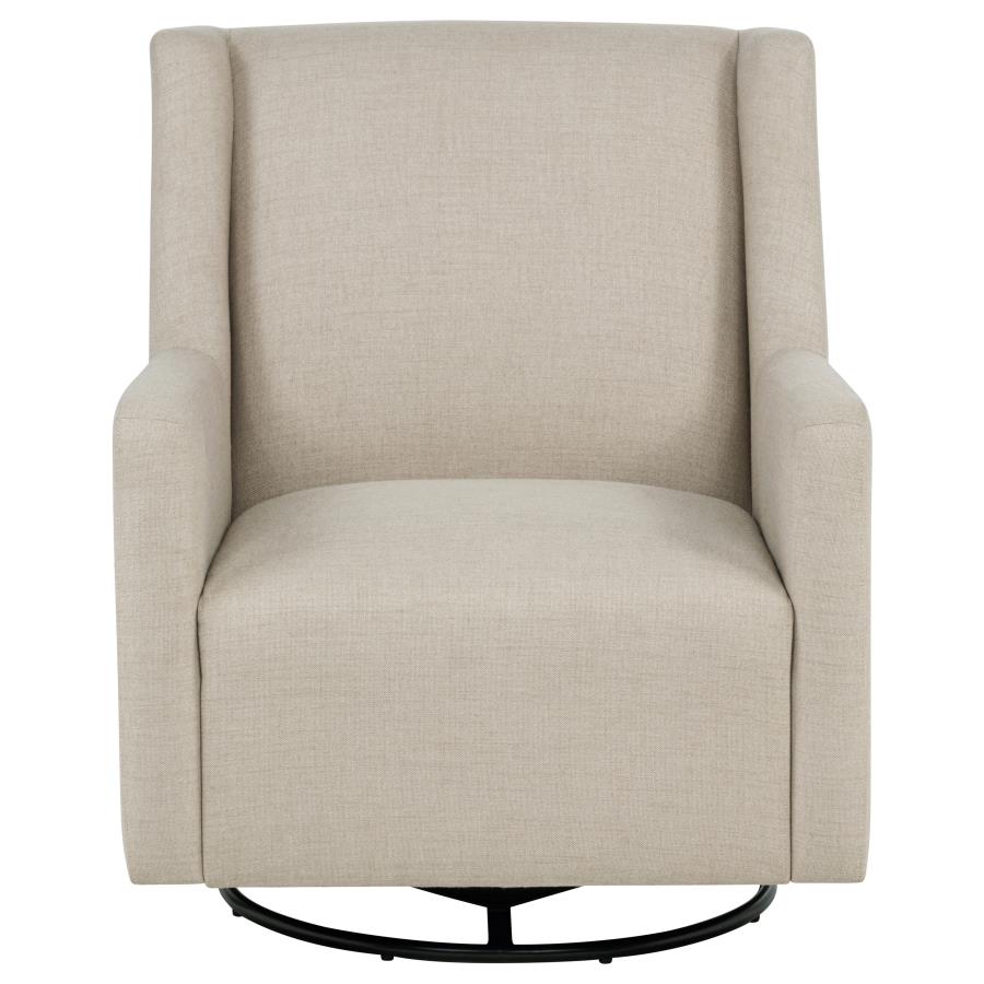 Sorrel Fabric Upholstered Swivel Glider Arm Chair Latte - 903930
