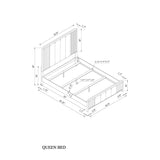 Beverly - Bed With Fluted Detailing