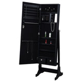 Tutuola Cheval Mirror with Jewelry Storage Black - 904039