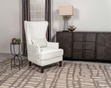 Pippin Upholstered High Wingback Accent Chair Latte - 904066
