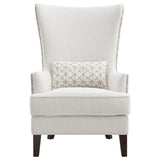 Pippin Upholstered High Wingback Accent Chair Latte - 904066
