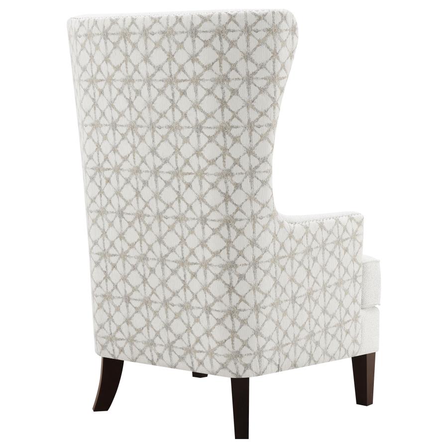 Pippin Upholstered High Wingback Accent Chair Latte - 904066