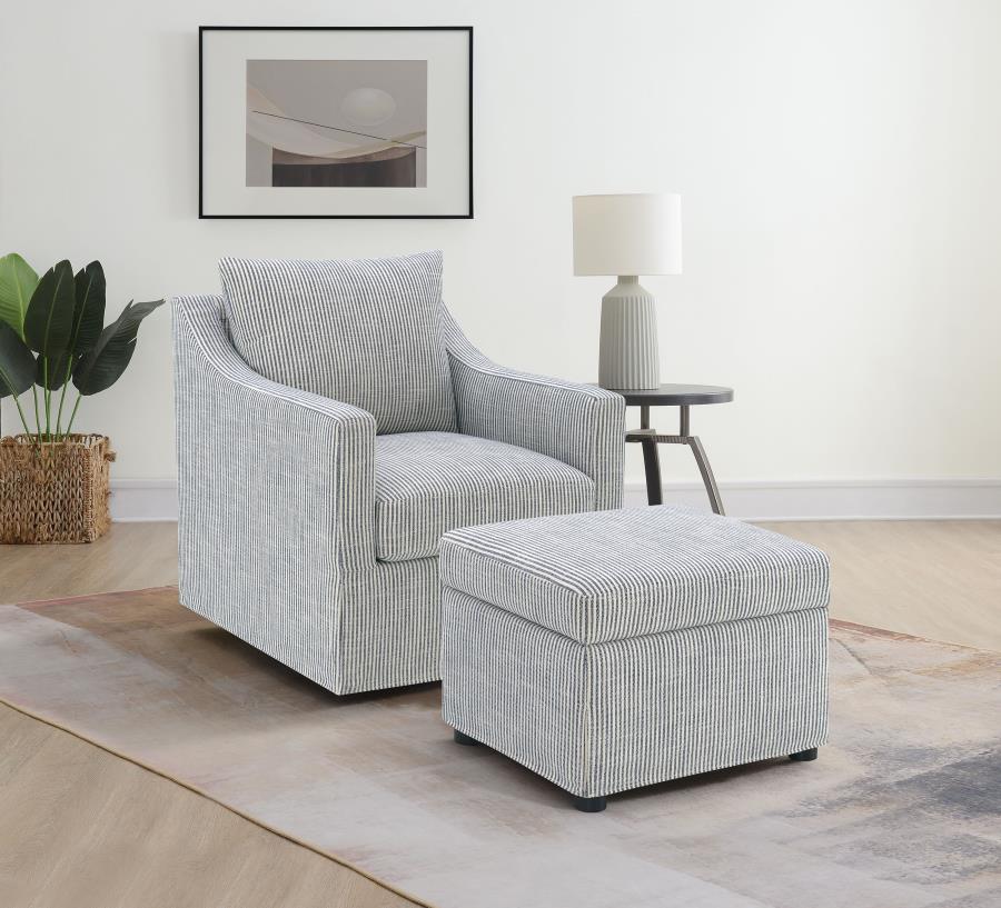 Winter Upholstered Hydraulic Lift Top Storage Ottoman Grey - 904138