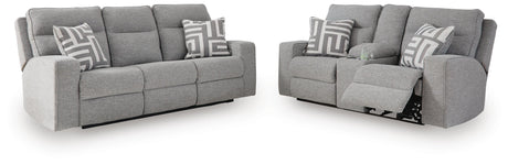 Biscoe Power Reclining Sofa and Loveseat - 90503U1
