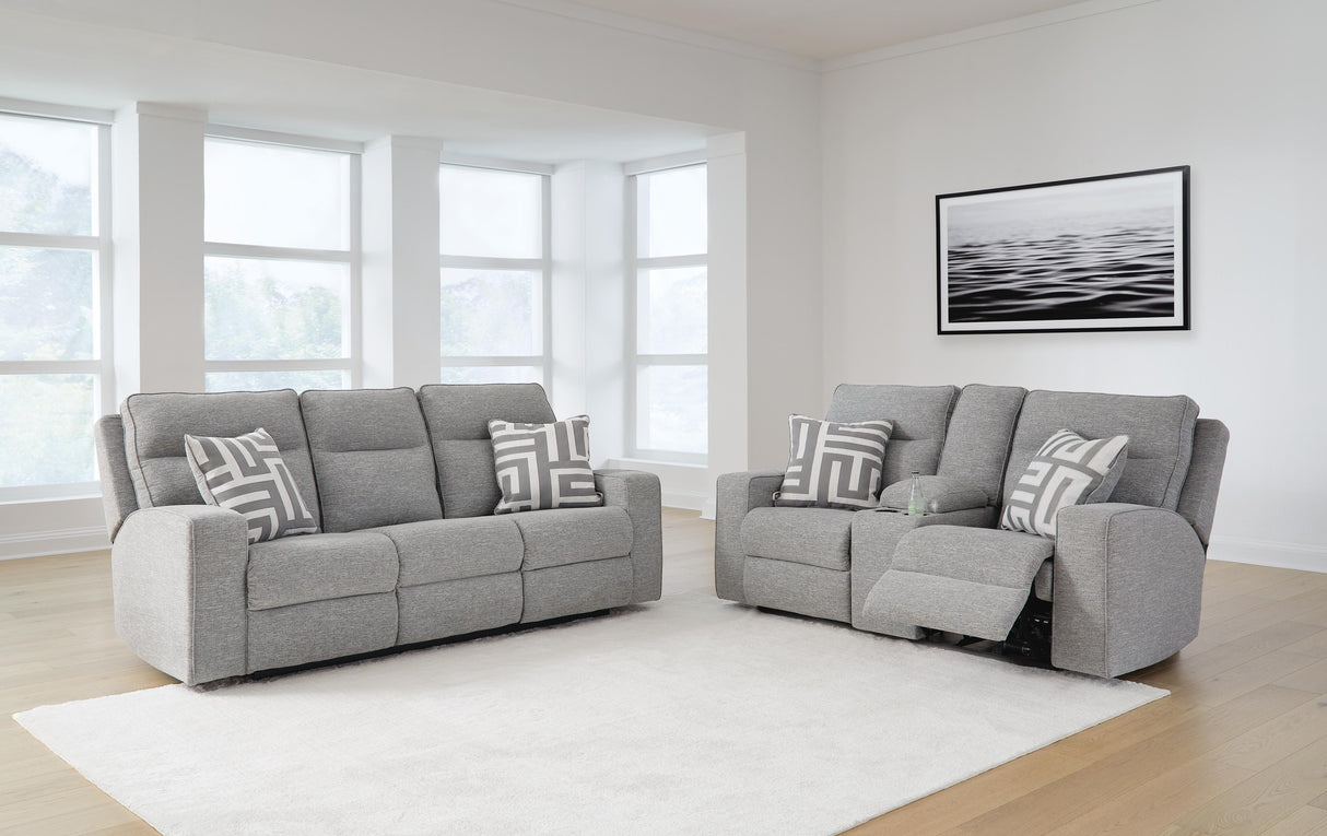 Biscoe Power Reclining Sofa and Loveseat - 90503U1
