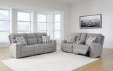 Biscoe Power Reclining Sofa and Loveseat - 90503U1
