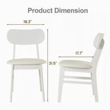 Dining Chairs (Set of 2) - White