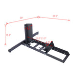 Heavy Duty Adjustable Motorcycle Stand / Wheel Chock 1800 Lb Capacity - Black