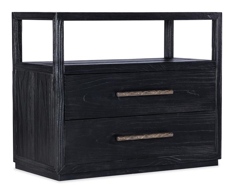 Linville Falls Shou Sugi Ban Two Drawer Nightstand - 6150-90016-99